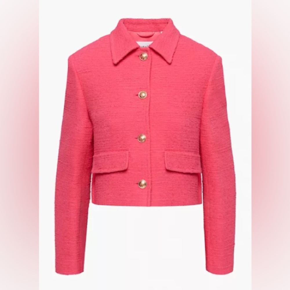 NWT Aritzia Babaton Frances pink blazer tweed jacket size xxs 00